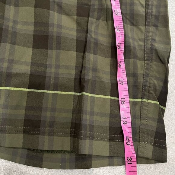 [36]Lululemon Kahuna Plaid Green and Brown Shorts - Picture 5 of 9
